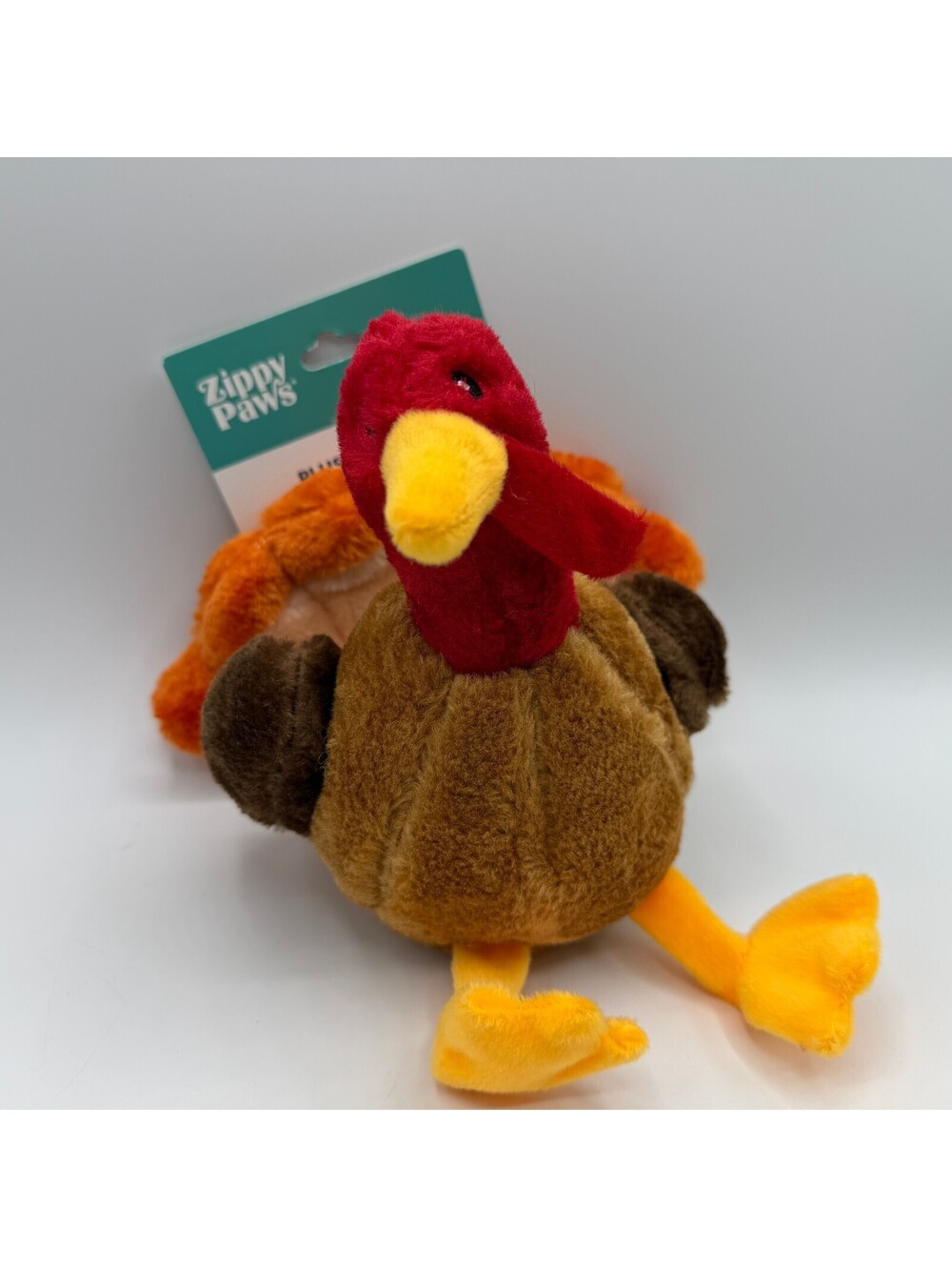 ZippyPaws Tucker the Turkey Plush Squeaky Dog Toy Thanksgiving Holiday ZP973